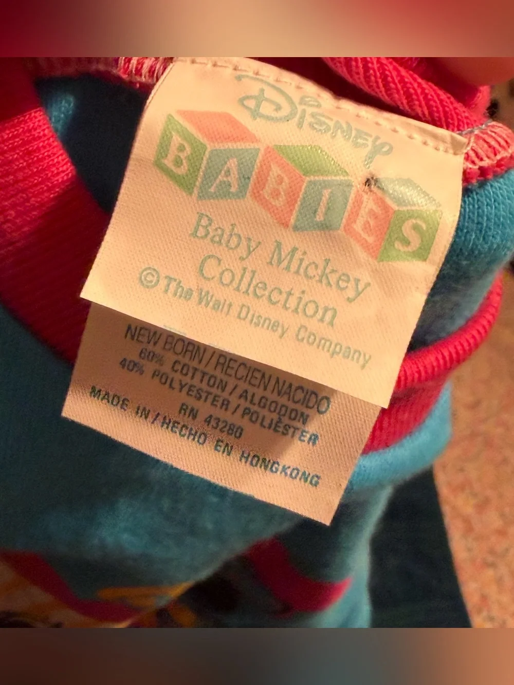 Vintage Disney Babies Minnie Mouse Onesie Newborn – Hong Kong Tag, 80s/90s